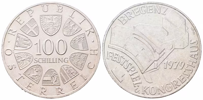 Rakousko, 100 Schilling 1979 - Bregenz