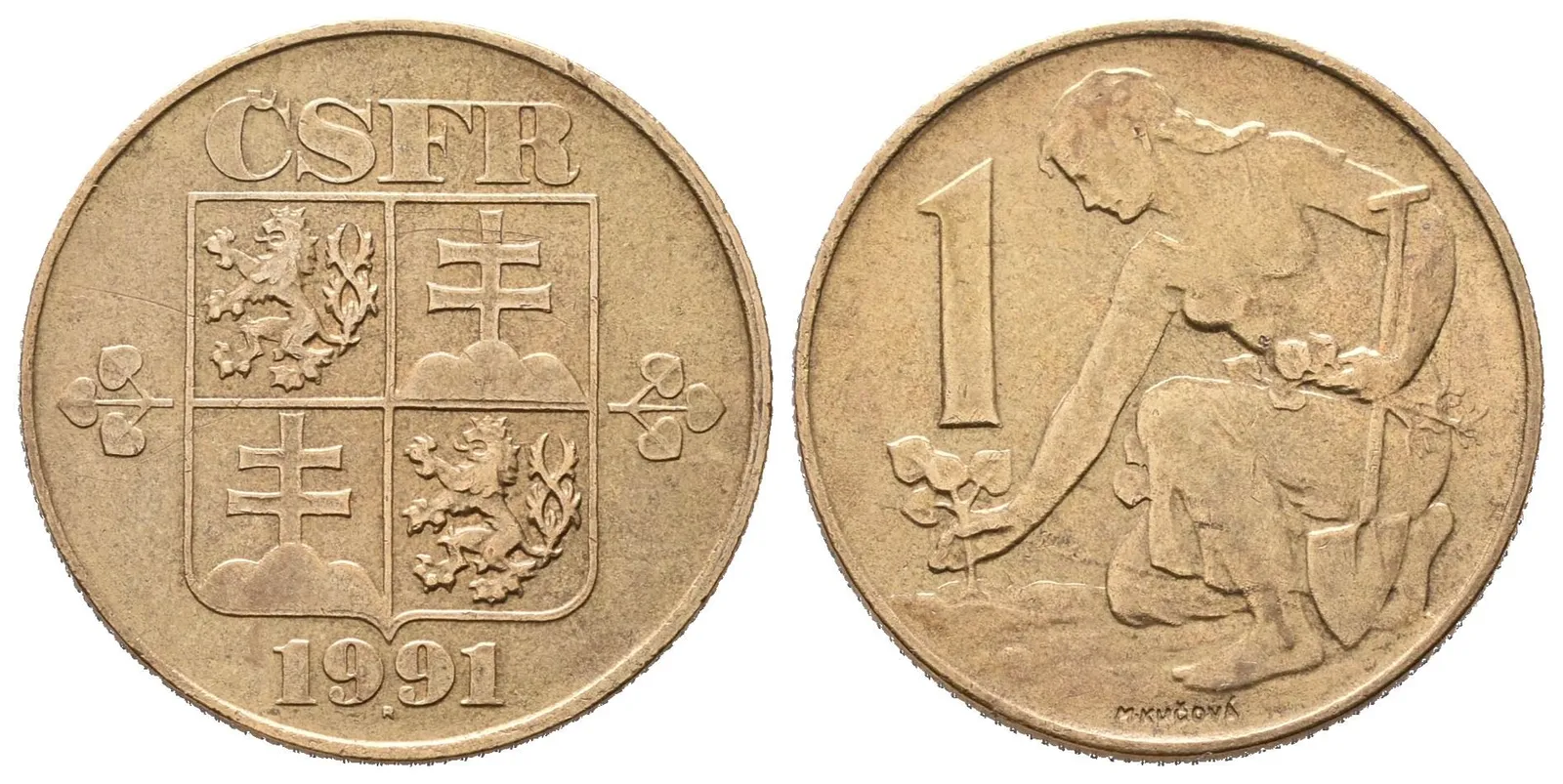 1 Koruna 1991