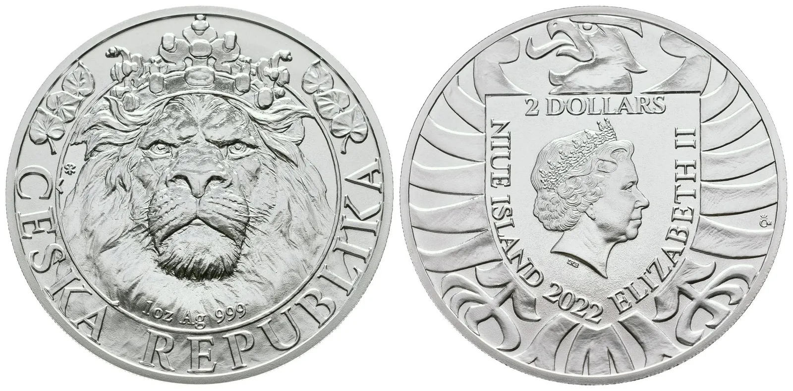 2 Dollar 2022 - Český lev