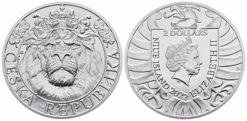 2 Dollar 2022 - Český lev