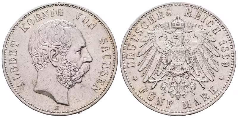 Sasko, 5 Marka 1899