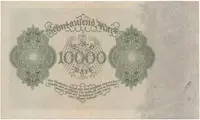 Německo, 10.000 Mark 1922, velký formát, zjednodušený obraz na Rv., Ro.68b - fotografie 2