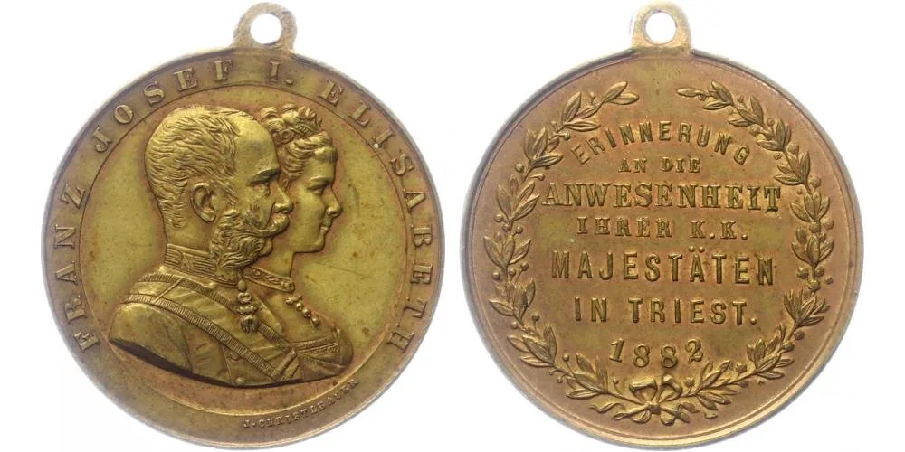 František Josef I., medaile na návštěvu a přítomnost císaře — 1