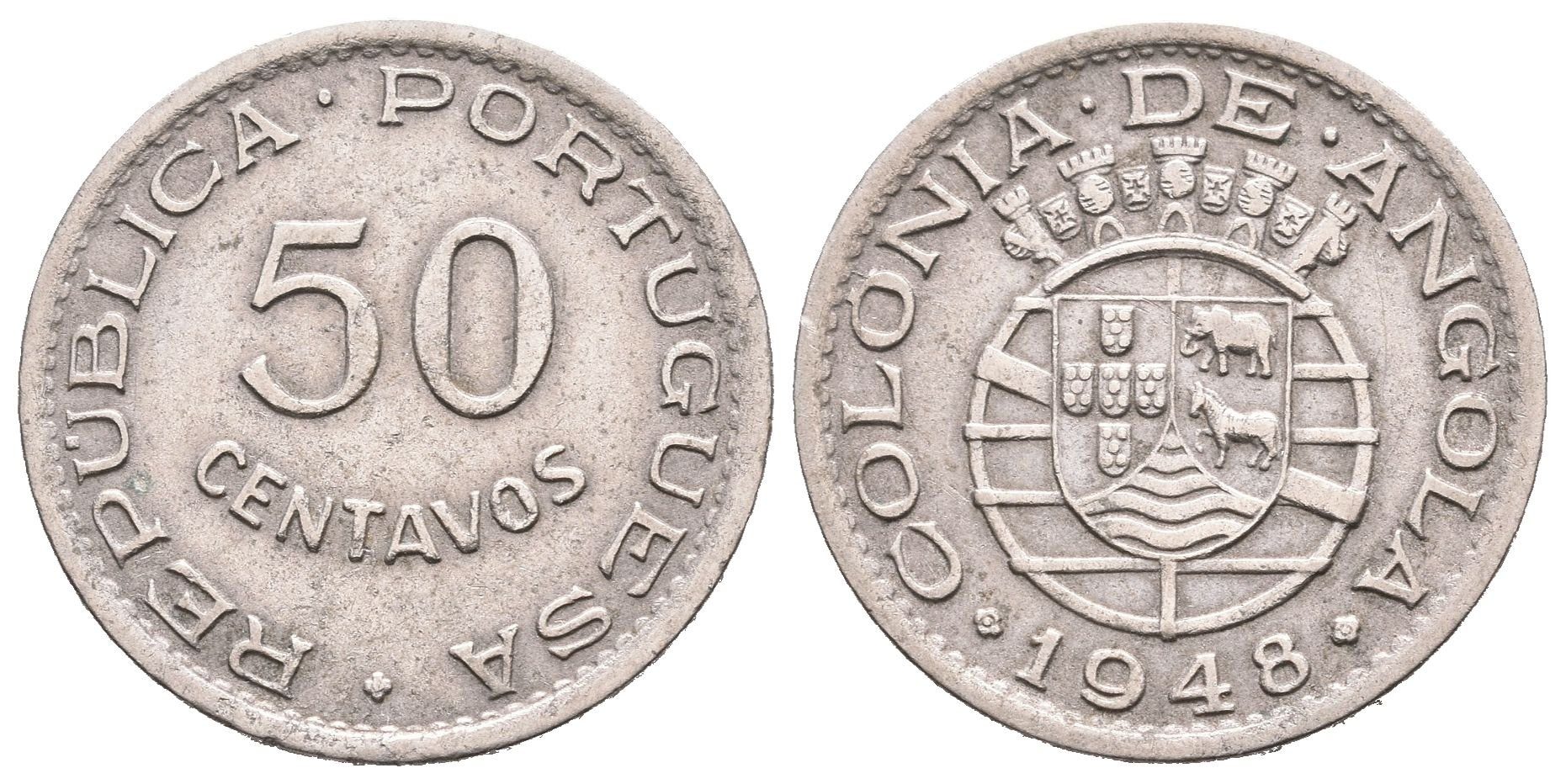 Portugalská Angola, 50 Centavo 1948