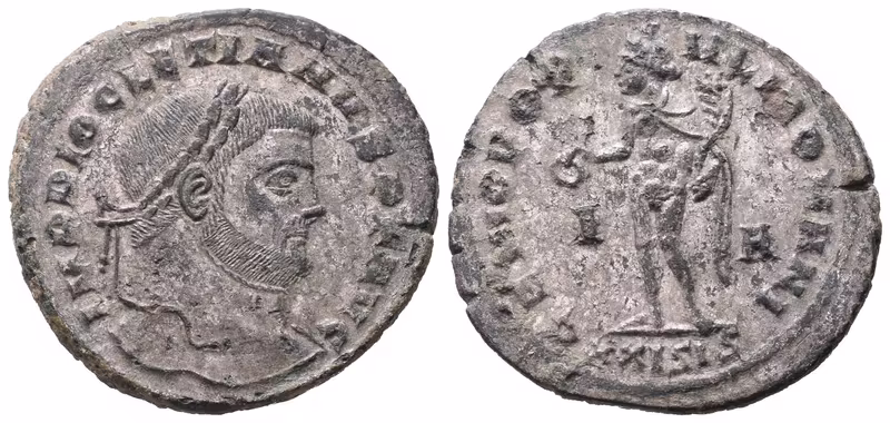 Diocletian, follis, Siscia, RIC 108