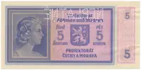5 Koruna b.d. (1940), série B, NEPLATNÉ, Hej.31a.S2 - fotografie 2