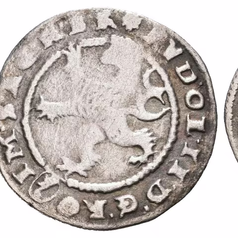 Bílý groš 1595, Kutná Hora-Herold, Hal.376, patina, rysky