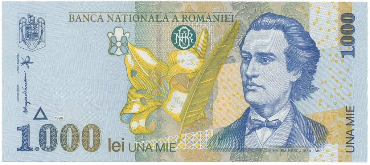 Rumunsko, 1000 Lei 1998, P.106