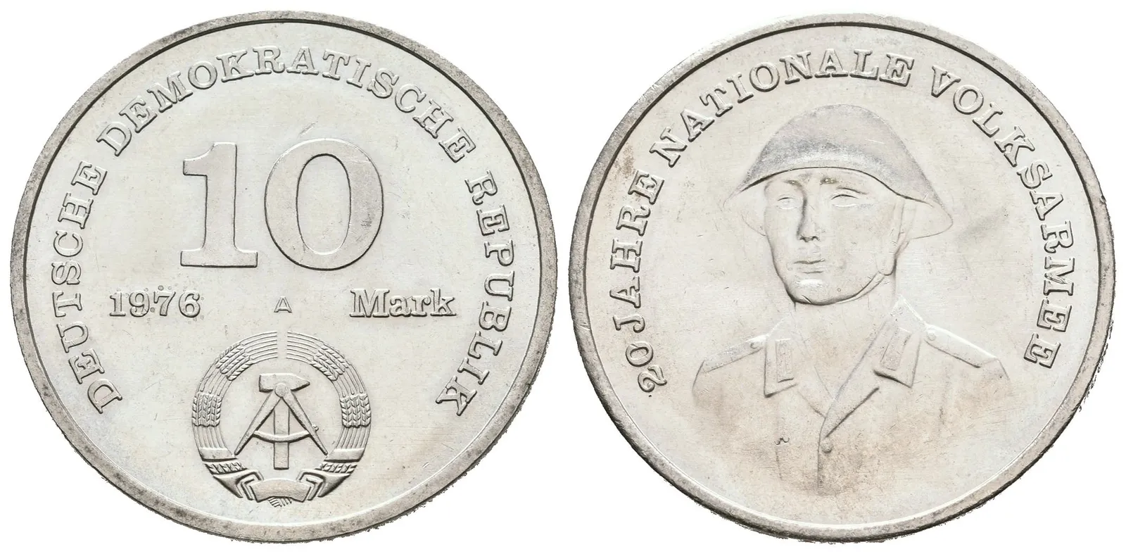 DDR, 10 Marka 1976 - Armáda