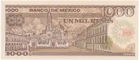Mexiko, 1000 Pesos 1985, P.85 - fotografie 2