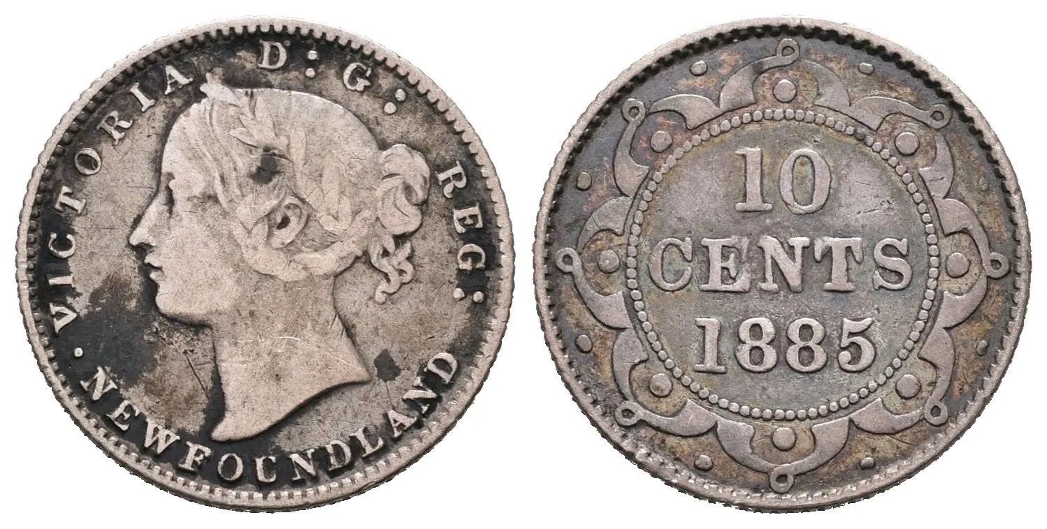 Newfoundland, 10 Cent 1885