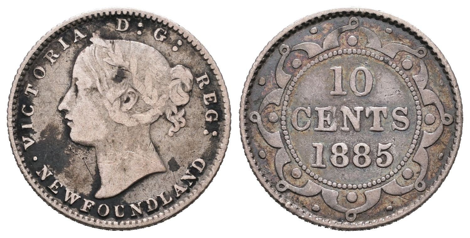 Newfoundland, 10 Cent 1885