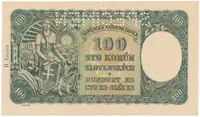 100 Koruna 1940, II. vydání, různé série, Hej.49a1.S1 - fotografie 2
