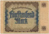 Německo, 5000 Mark 1922, Ro.76 - fotografie 2