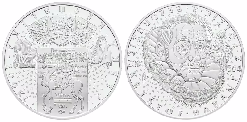 200 Kč 2014 - Kryštof Harant z Polžic a Bezdružic, PROOF