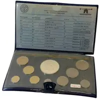 Sada mincí 1979 - 50 Frank až 1 Centime, Ag 0,900 (30 g), — 3