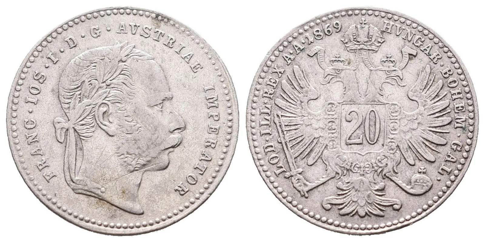 20 Krejcar 1869