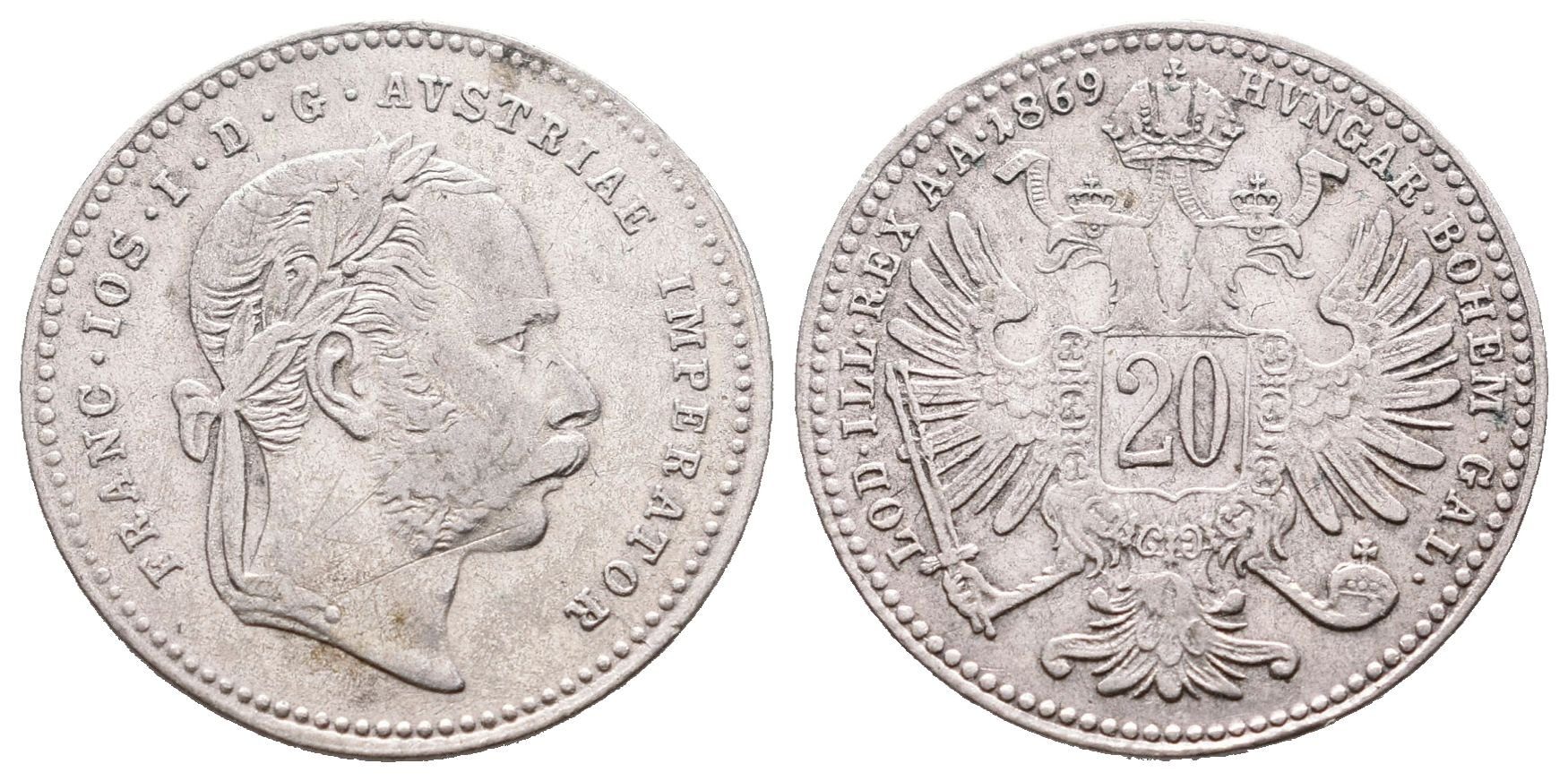 20 Krejcar 1869