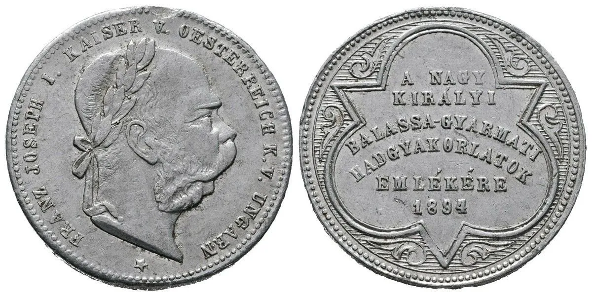 František Josef I., medaile vojenských manévrů — 1