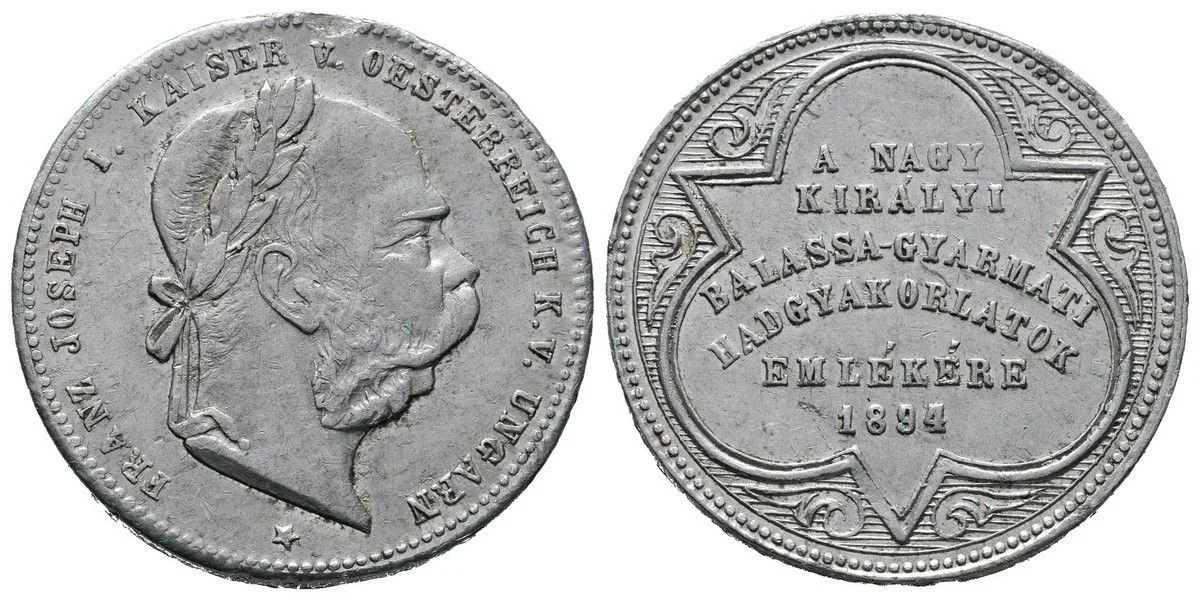 František Josef I., medaile vojenských manévrů — 1