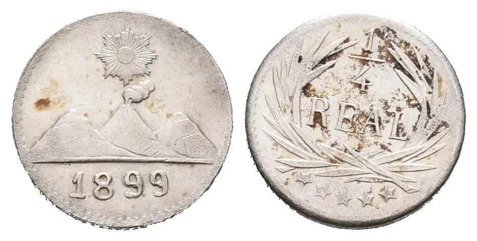 Guatemala, 1/4 Real 1899