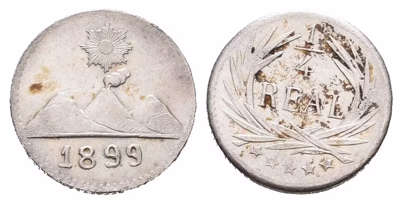 Guatemala, 1/4 Real 1899