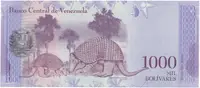 Venezuela, 1000 Bolivares 2017, anulát - vzor, A 00000000, P.94bsA - fotografie 2