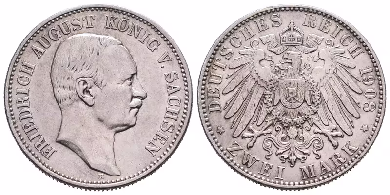 Sasko, 2 Marka 1908 E