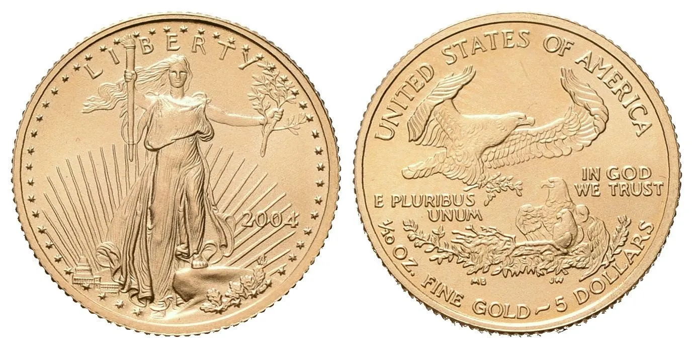USA, 5 Dollars 2004