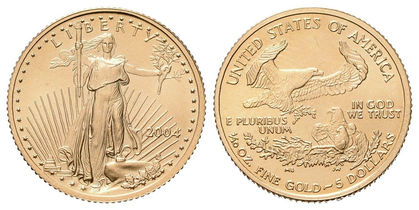 USA, 5 Dollars 2004