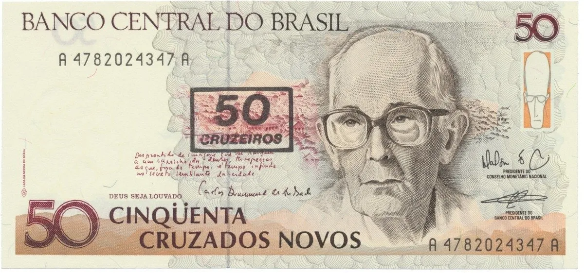 Brazílie, 50 Cruzeiros (1990), P.223
