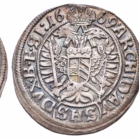 3 Krejcar 1669 SHS, Vratislav-Hammerschmidt, Hal.1623,