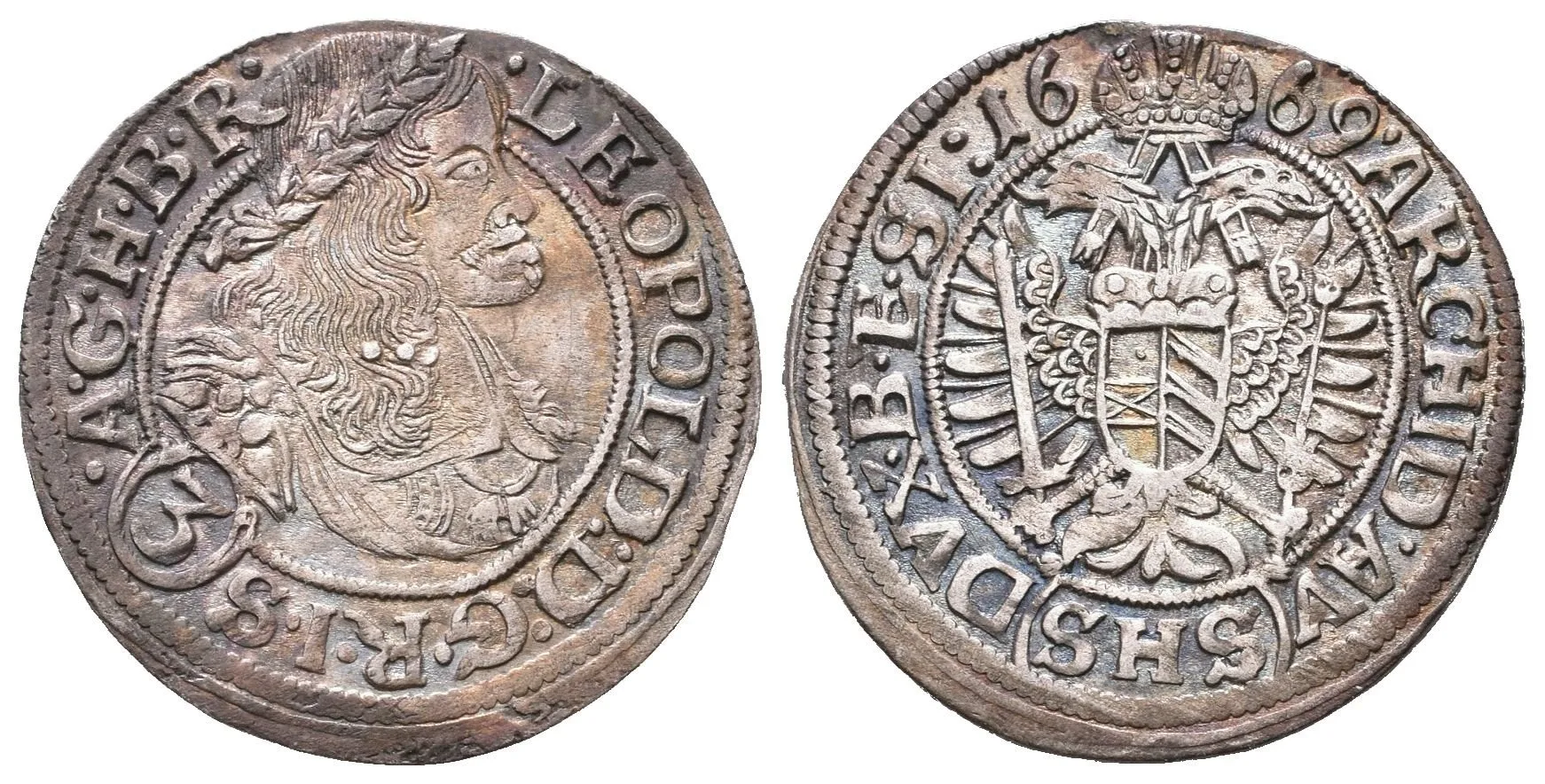 3 Krejcar 1669 SHS, Vratislav-Hammerschmidt, Hal.1623, — 1