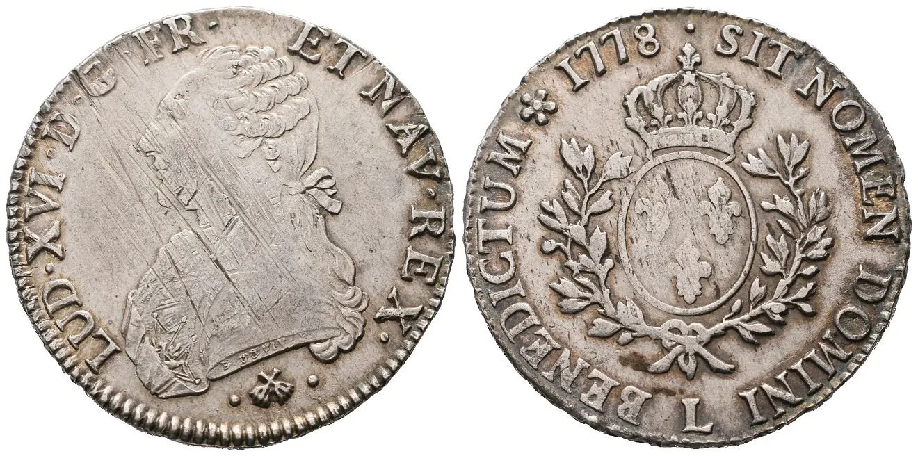 Francie, Ecu 1778 L, Bayonne