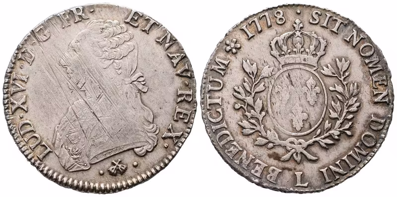 Francie, Ecu 1778 L, Bayonne