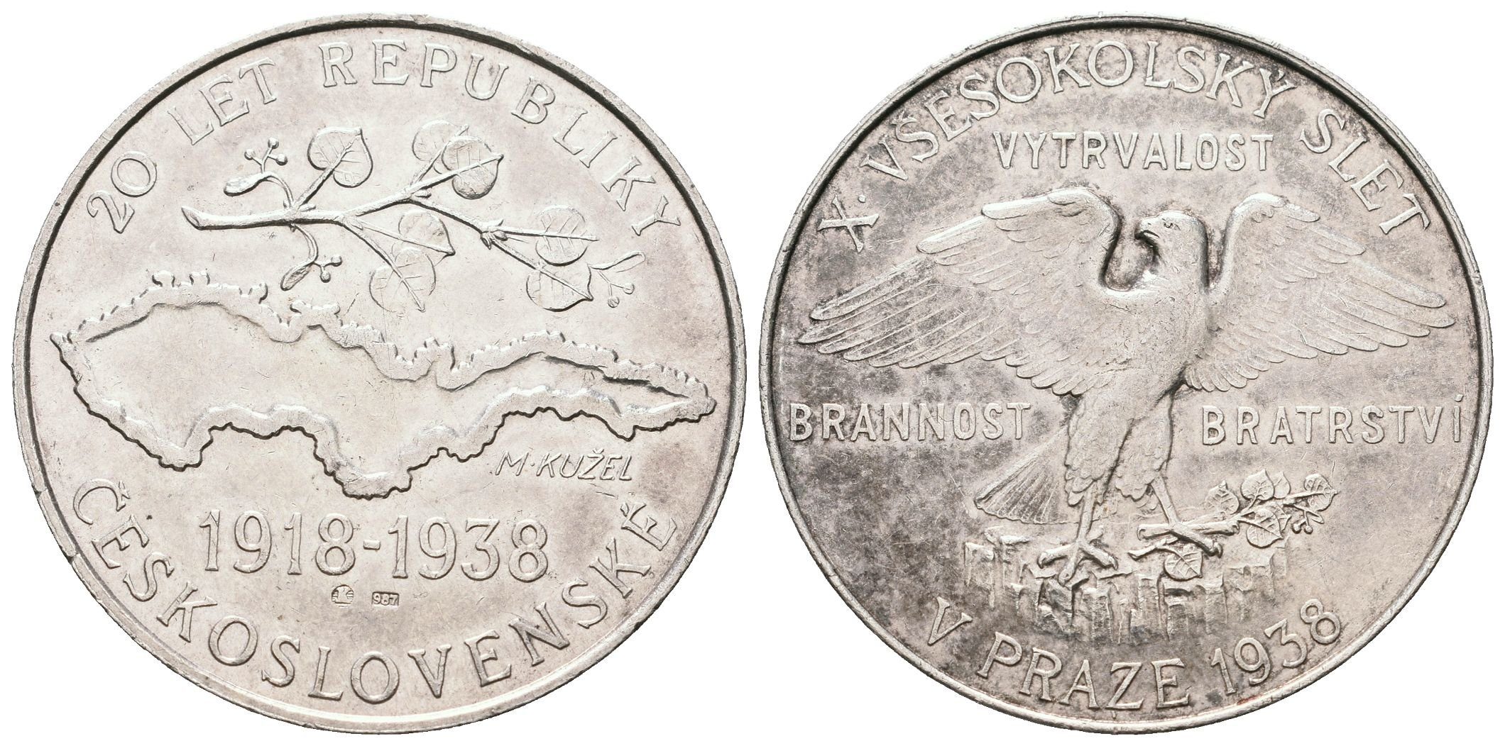 AR Medaile 1938 - X. Všesokolský slet