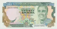 Zambie, 20 Kwacha (1989~1991), P.32a