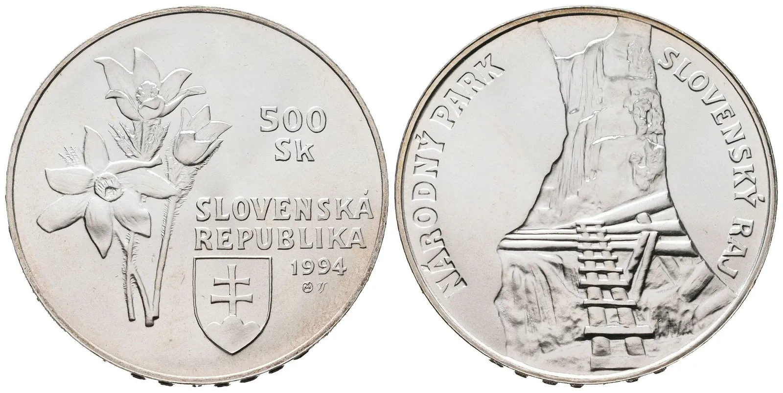 500 Sk 1994 - Slovenský ráj, běžná kvalita