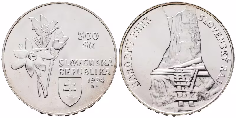 500 Sk 1994 - Slovenský ráj, běžná kvalita