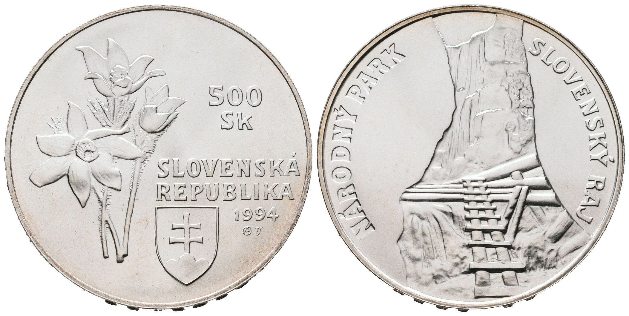 500 Sk 1994 - Slovenský ráj, běžná kvalita