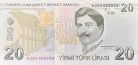 Turecko, 20 Lira (2009), P.224a - fotografie 2