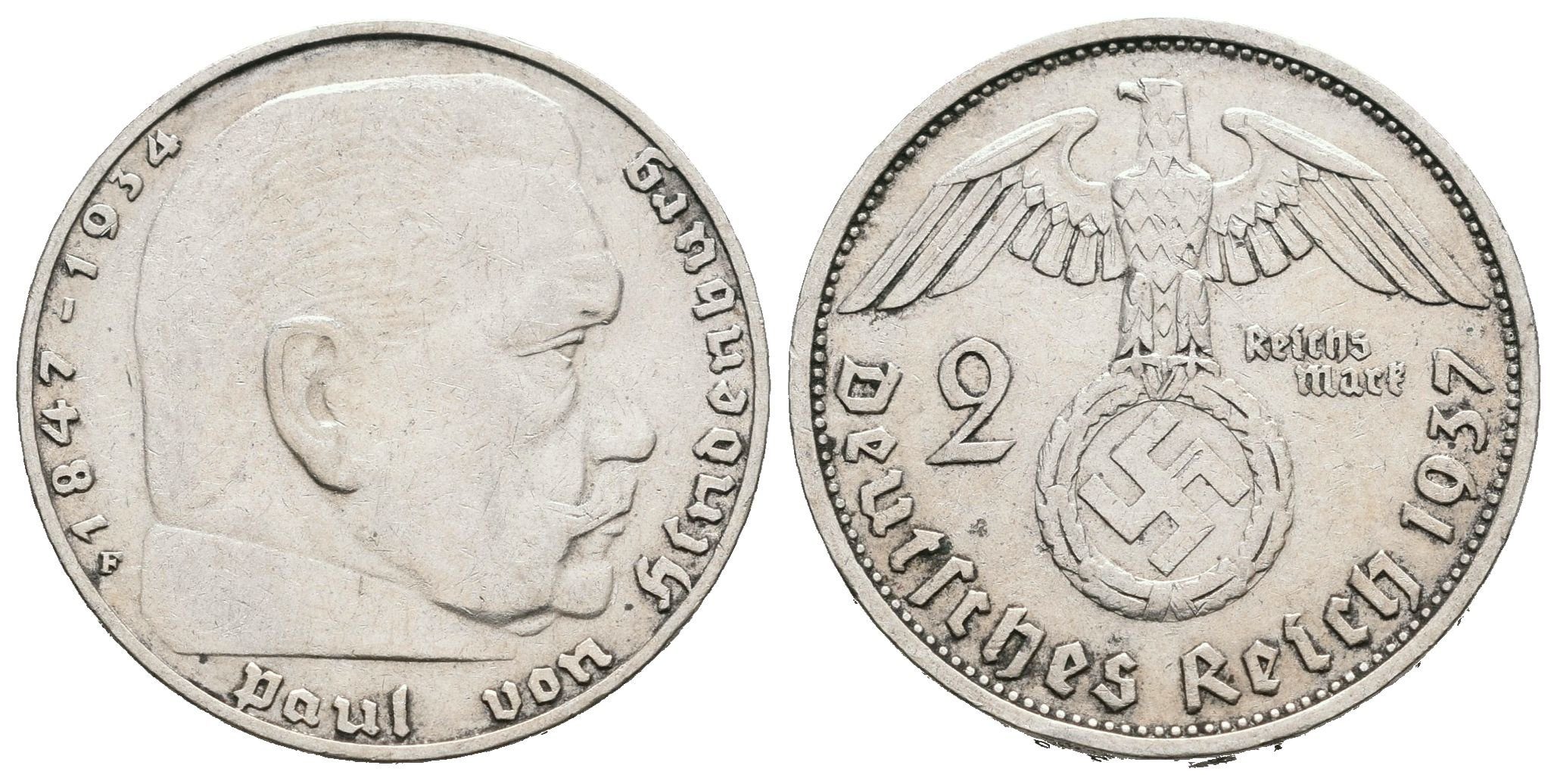 III. říše, 2 Marka 1937 F