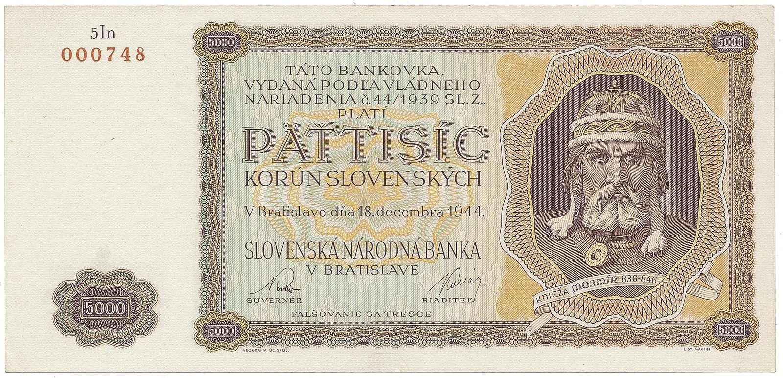 Slovenský stát, 1939 - 1945 — 1