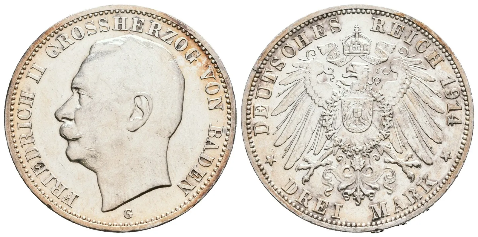 Baden, 3 Marka 1914 G