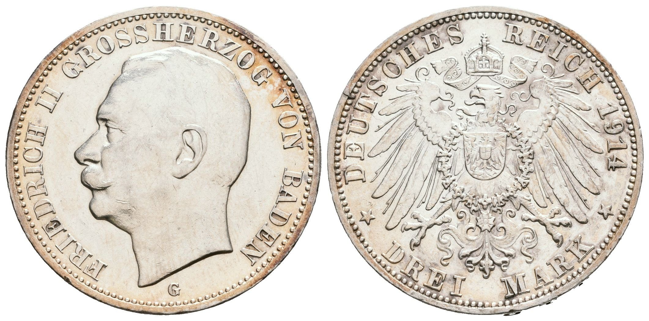 Baden, 3 Marka 1914 G