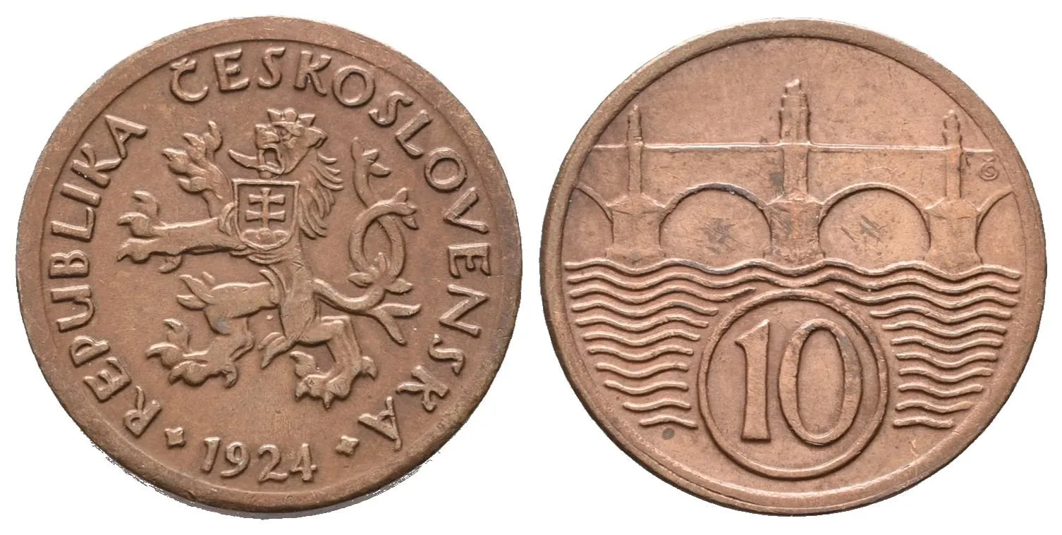 10 Haléř 1924