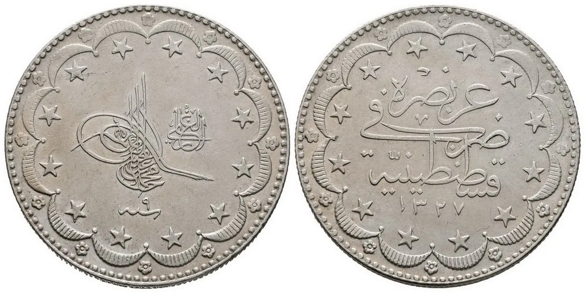 Turecko, Muhammad V., AH 1327 - 1336 (1909 - 1918 AD) — 1