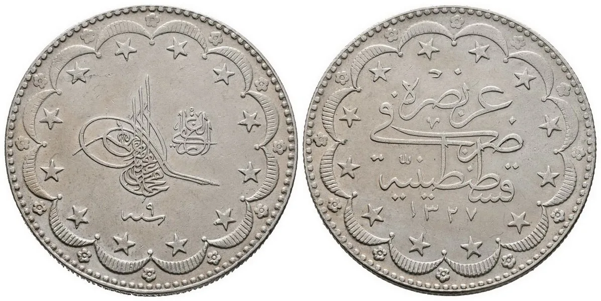 Turecko, Muhammad V., AH 1327 - 1336 (1909 - 1918 AD) — 1