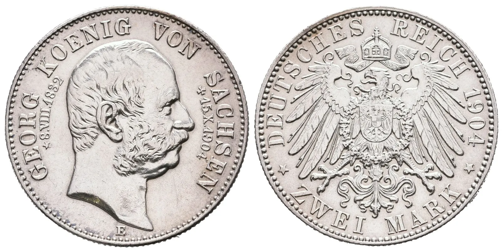 Sasko, 2 Marka 1904 - Pamětní