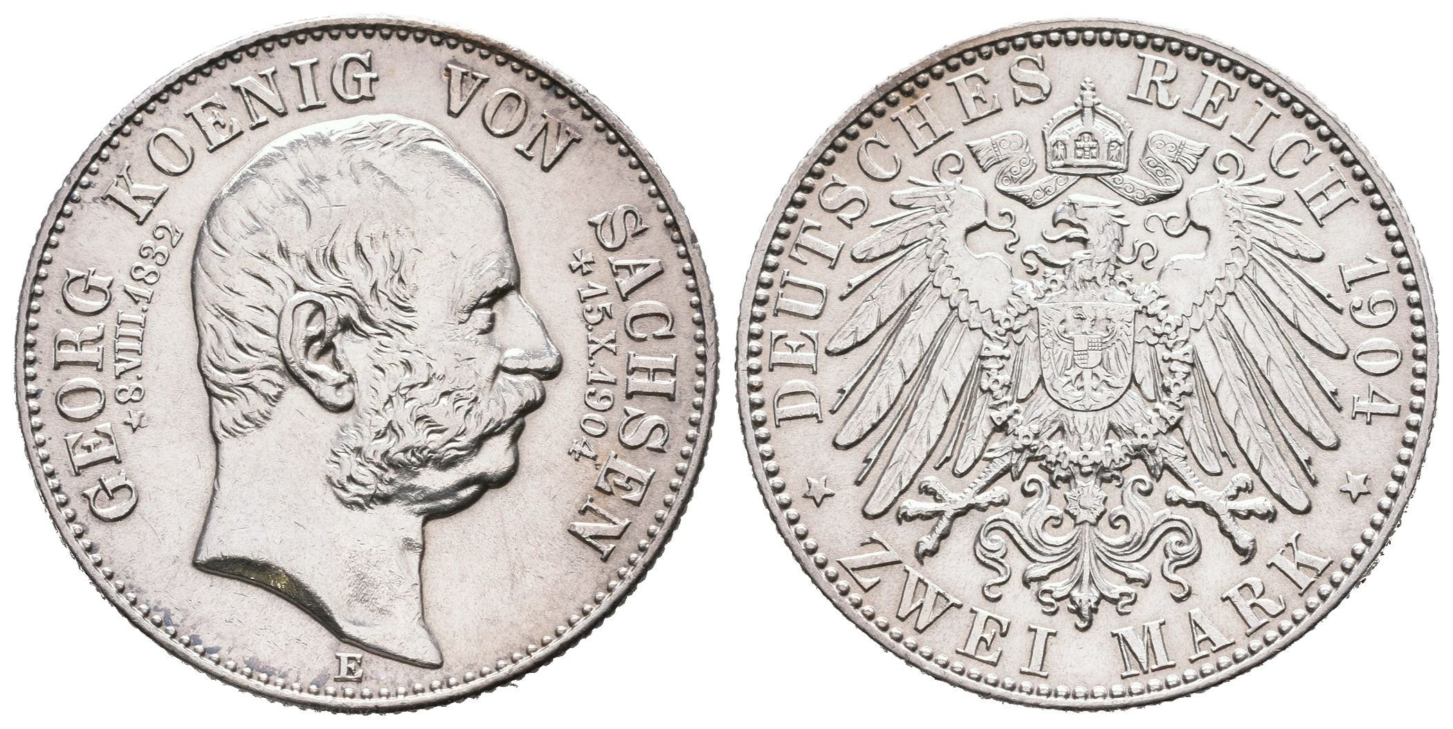 Sasko, 2 Marka 1904 - Pamětní
